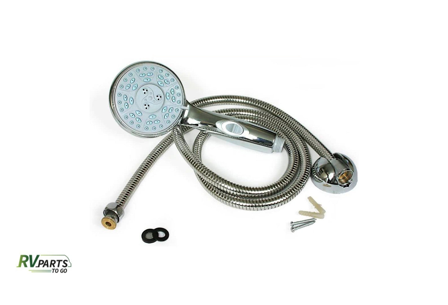 Chrome RV Marine Showerhead Kit with On/Off Switch 10-1661